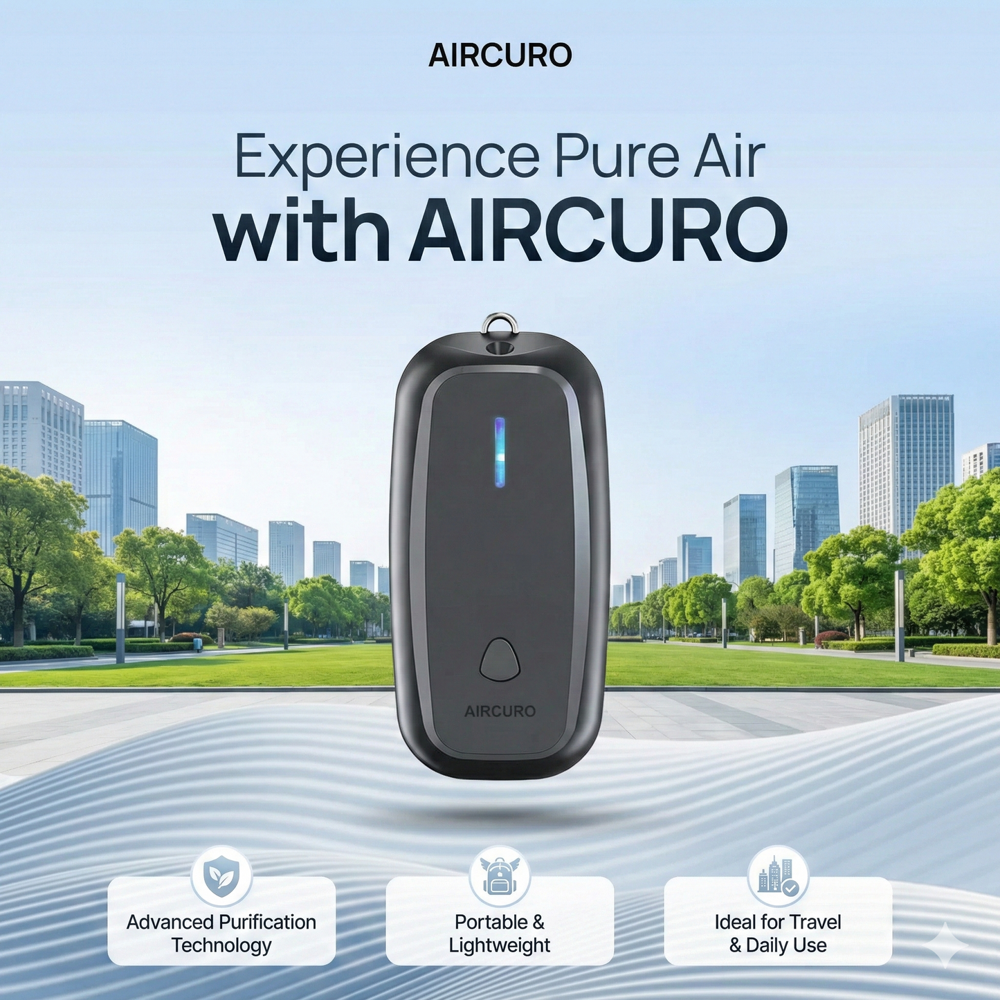 AIRCURO STICK — Advanced Wearable Air Purifier