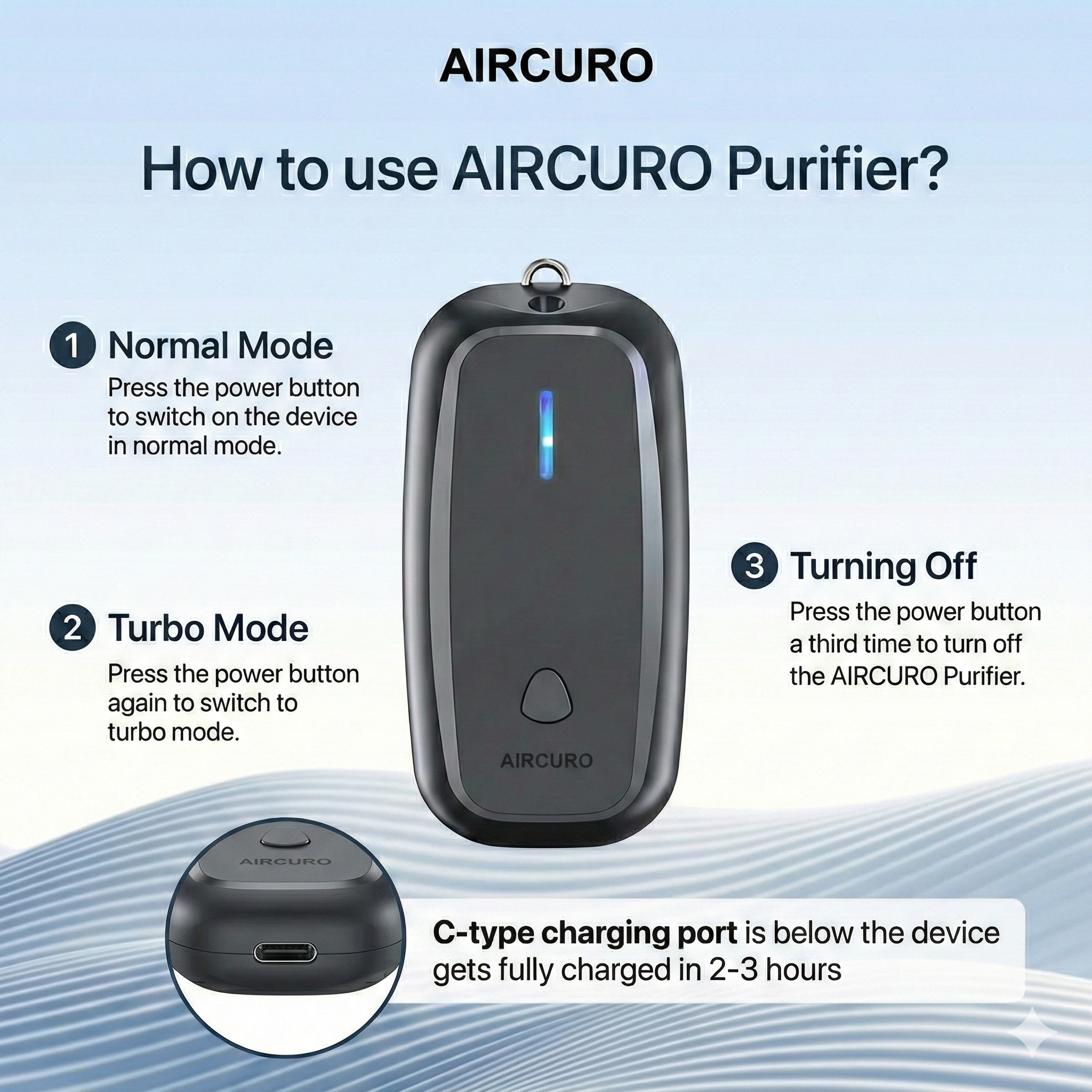 AIRCURO STICK — Advanced Wearable Air Purifier