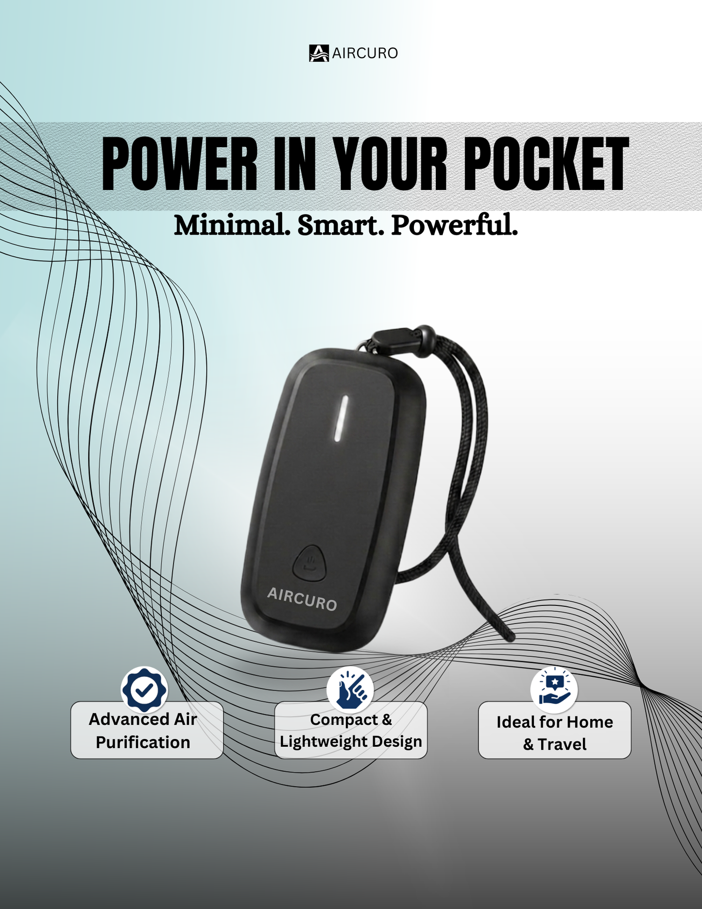 AIRCURO STICK — Advanced Wearable Air Purifier