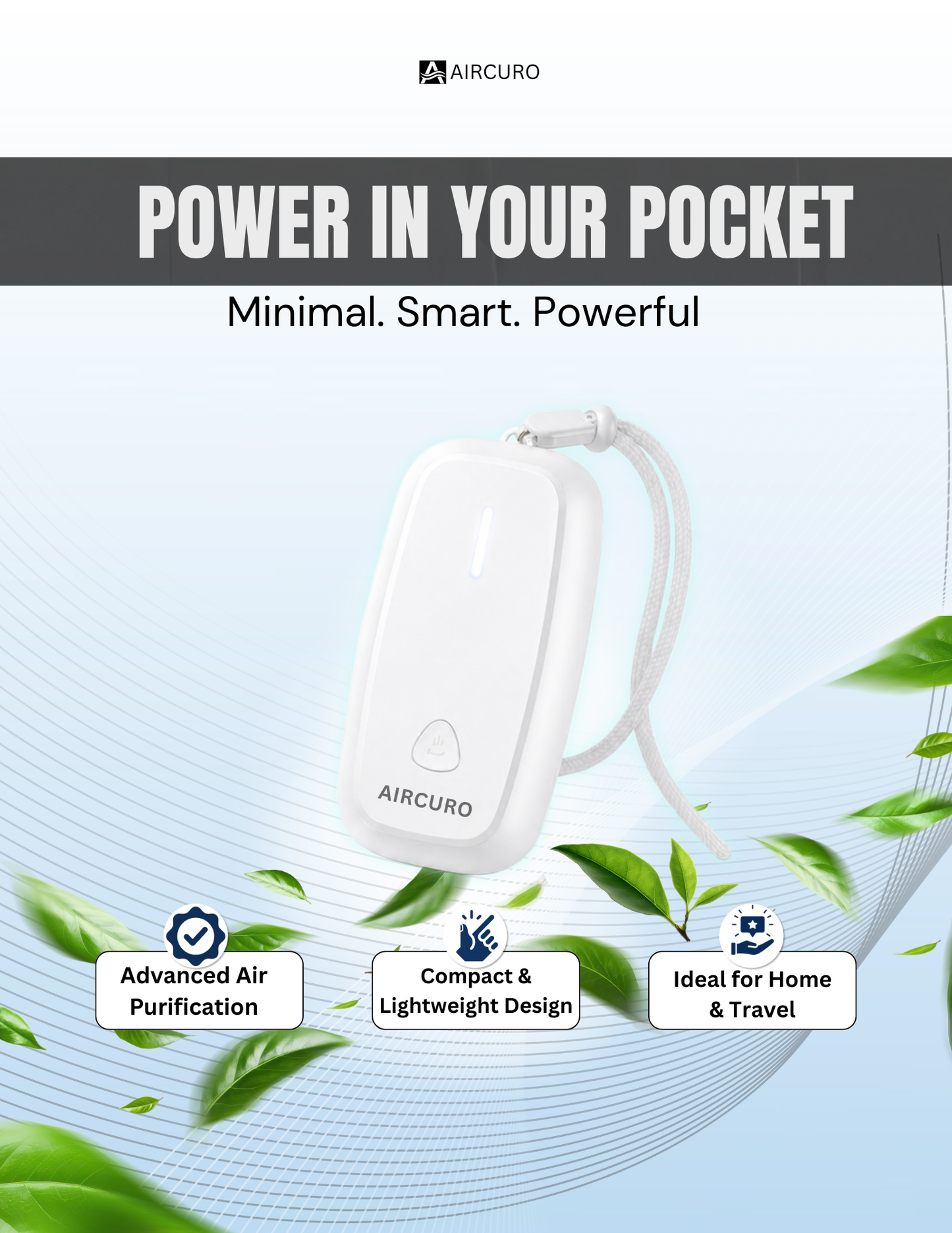 AIRCURO STICK — Advanced Wearable Air Purifier