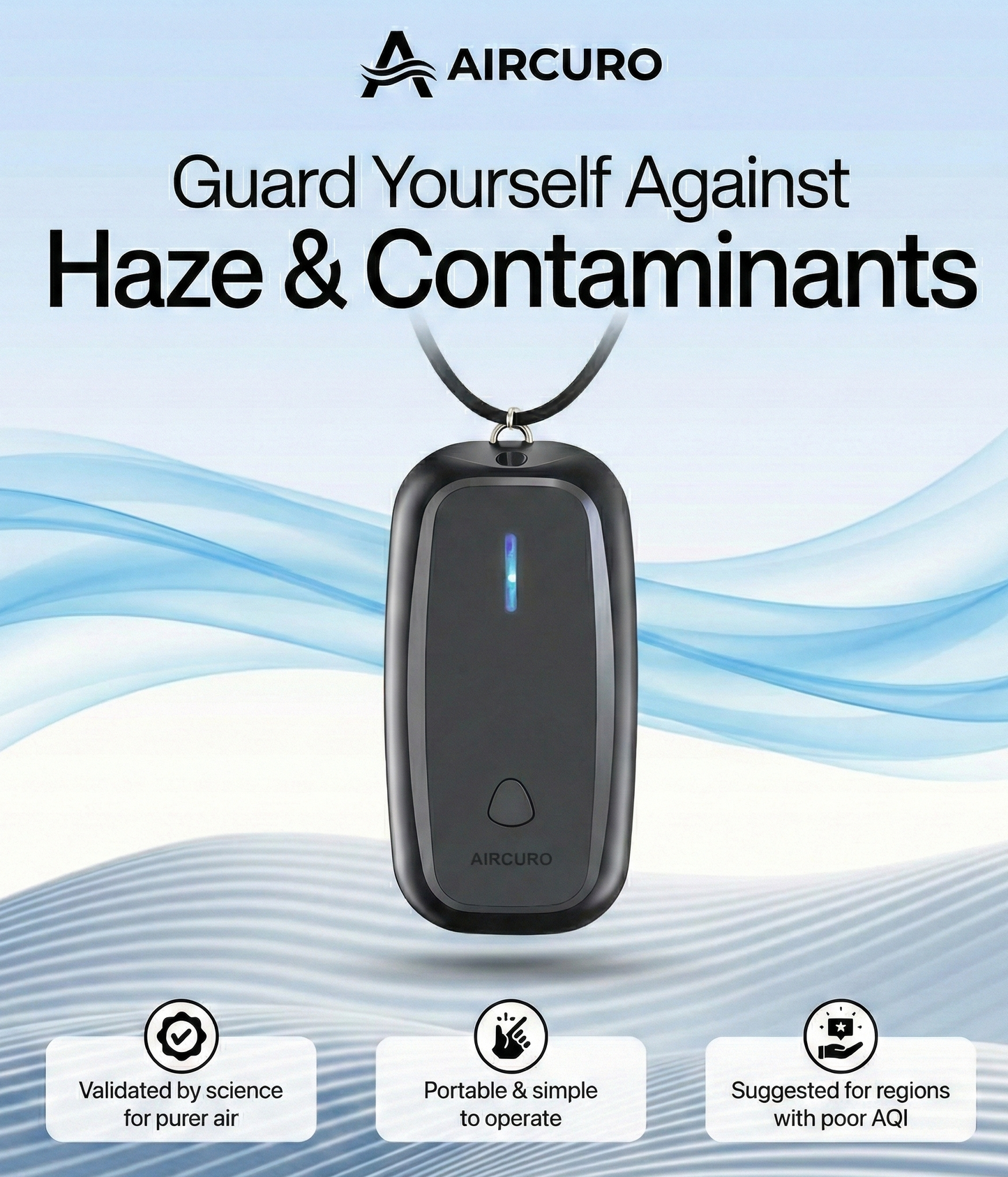 AIRCURO STICK — Advanced Wearable Air Purifier