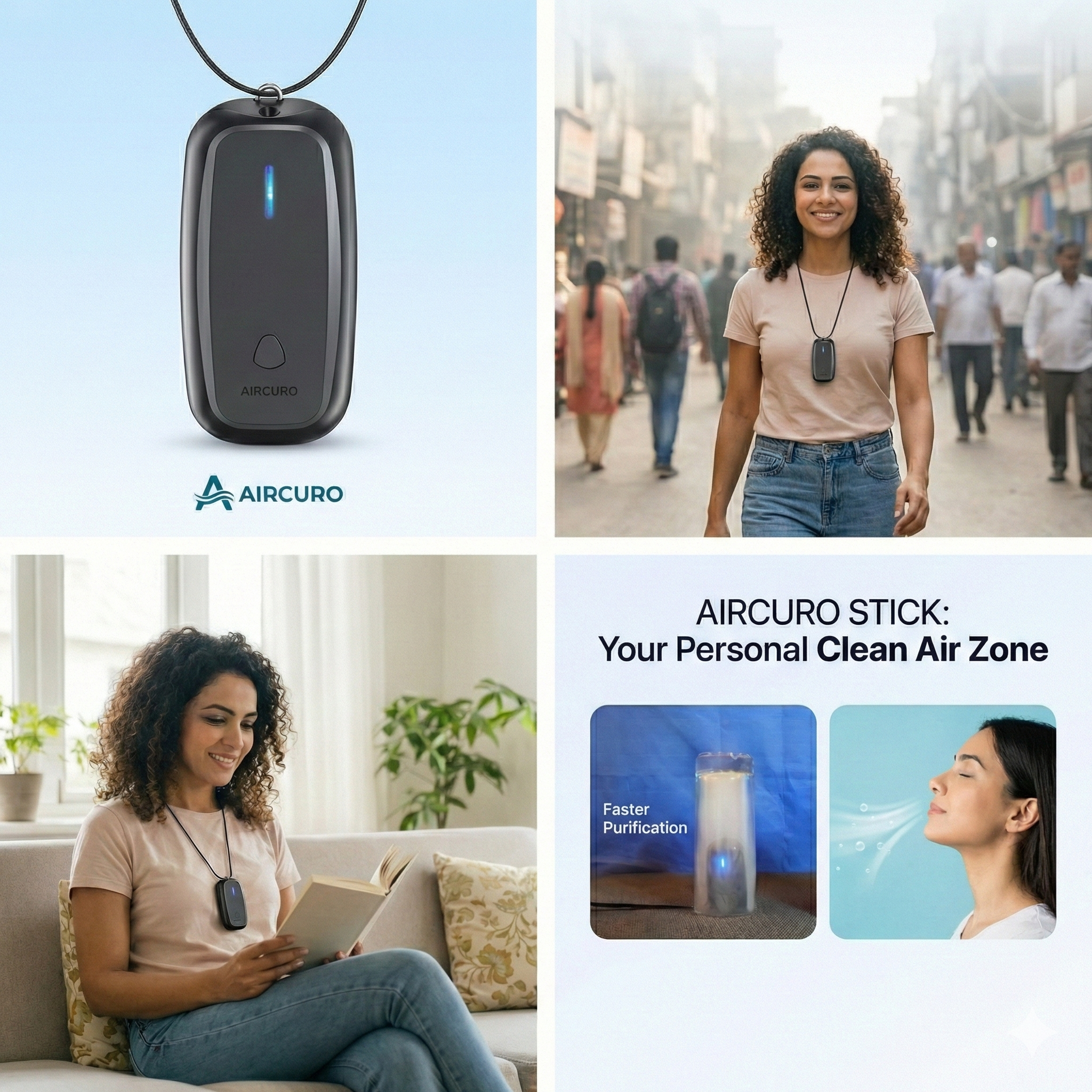 AIRCURO STICK — Advanced Wearable Air Purifier